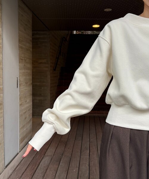 カプリシュレマージュ　1ポイント　ボンディングスウェット 1ポイントボンディングスウェット | CAPRICIEUX LE'MAGE(カプリシュレ