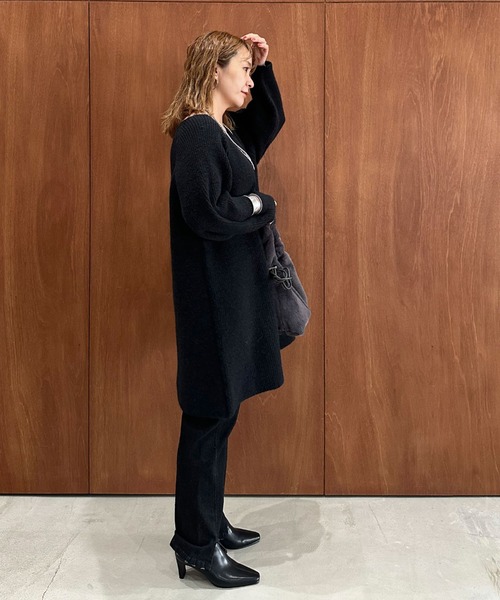 「DOUX ARCHIVES」 ニットワンピース FREE ブラック レディース_画像7