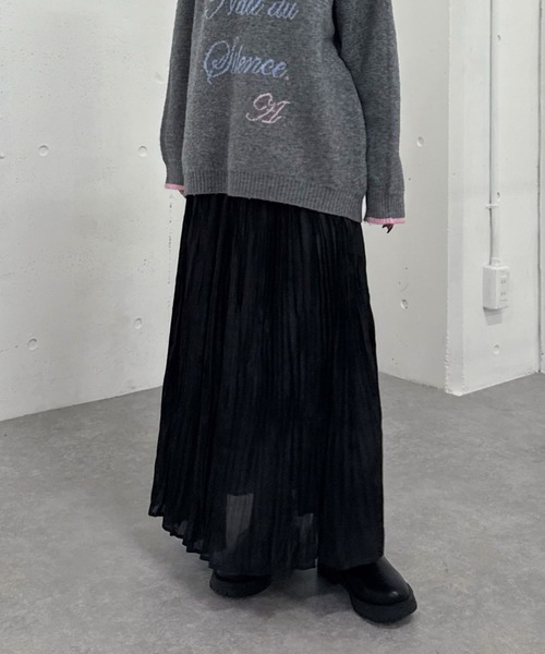 新品❤️ARCHIVIO 黒 プリーツスカート archives（アルシーヴ） スカート ランダムプリーツスカート