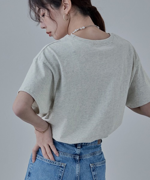 「etoll.」 半袖Tシャツ FREE オートミール レディース_画像4