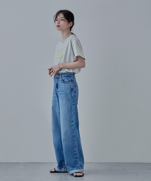「etoll.」 半袖Tシャツ FREE オートミール レディース_画像6