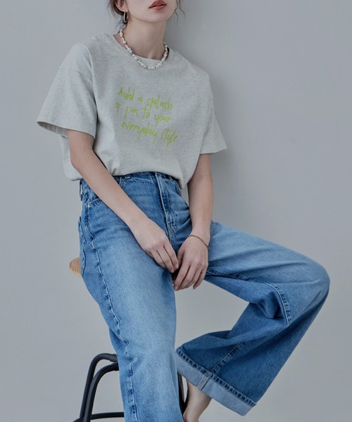 「etoll.」 半袖Tシャツ FREE オートミール レディース_画像7