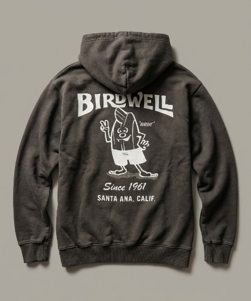 BIRDWELL ライトグレー フード付きパーカー L BIRDWELL ライトグレー フード付きパーカー L BIRDWELL ライトグレー
