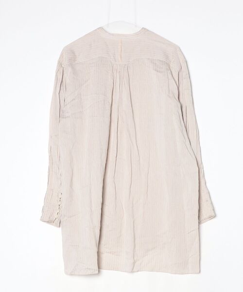 「Uhr」 長袖ブラウス - ベージュ レディース_画像2