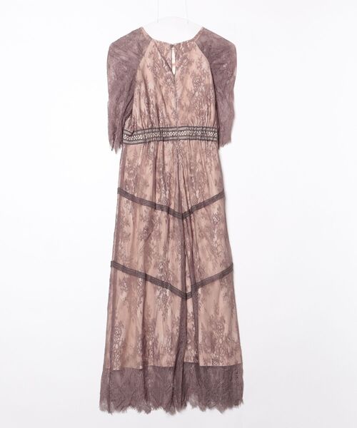 「Dorry Doll」 半袖ワンピース M モカ レディース_画像2