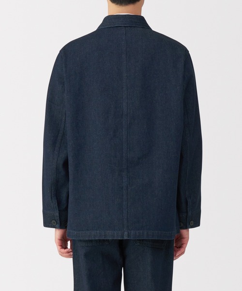 MUJI LABO ジャパンデニムジャケットＬ～ＸＬ・ダークネイビー | 「無印良品」 デニムジャケット X-LARGE ダークネイビー メンズ | Gジャン、デニム