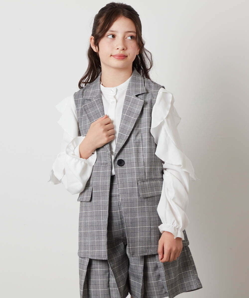 a.v.v（アー・ヴェ・ヴェ） 「KIDS」テーラードジャケット 160 グレー