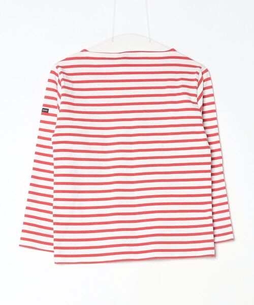 [SAINT JAMES] окантовка рисунок трикотажный джемпер с длинным рукавом 1 красный женский 