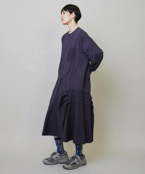 「FRAPBOIS」 長袖ワンピース 1 カーキ レディース_画像2