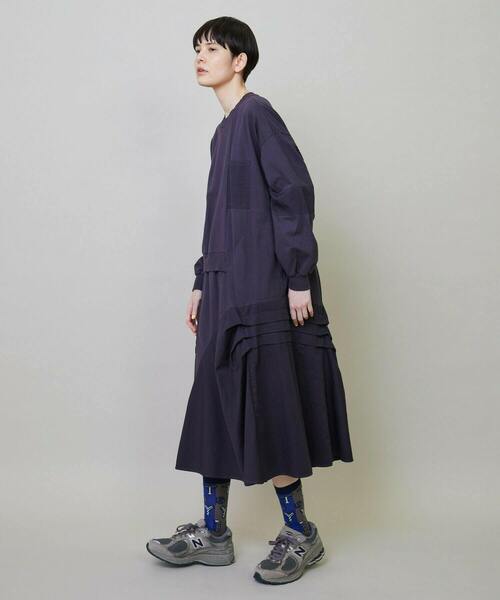 「FRAPBOIS」 長袖ワンピース 1 カーキ レディース_画像9