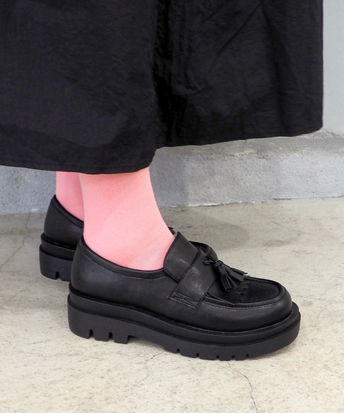 「byあしながおじさん」 シューズ L ブラック レディース_画像4