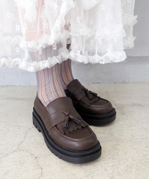 「byあしながおじさん」 シューズ L ブラック レディース_画像8