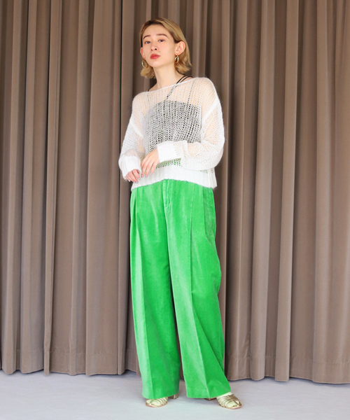 「SLOBE citron.」 長袖ニット FREE サックスブルー レディース_画像2