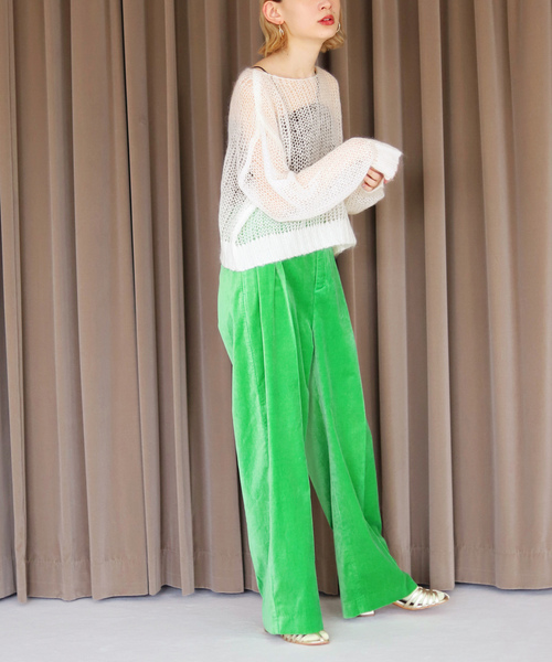 「SLOBE citron.」 長袖ニット FREE サックスブルー レディース_画像3