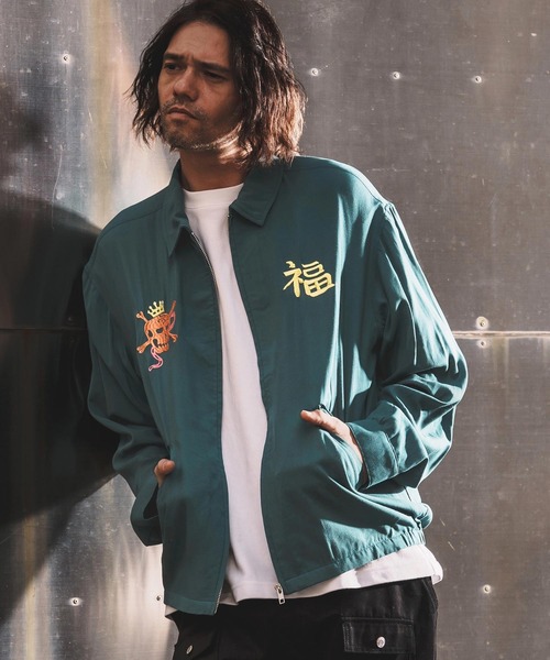 WONDER WALL MOTEL ブルゾン アウター mj11319-EMBROIDERY DRIZZLER