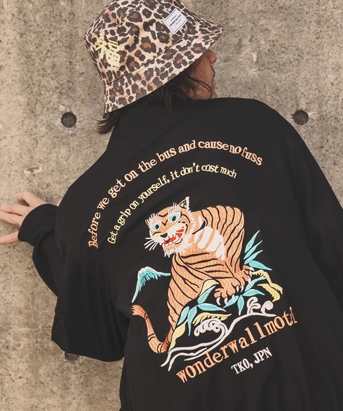 WONDER WALL MOTEL ブルゾン アウター mj11319-EMBROIDERY DRIZZLER