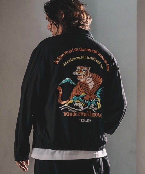 WONDER WALL MOTEL ブルゾン アウター mj11319-EMBROIDERY DRIZZLER