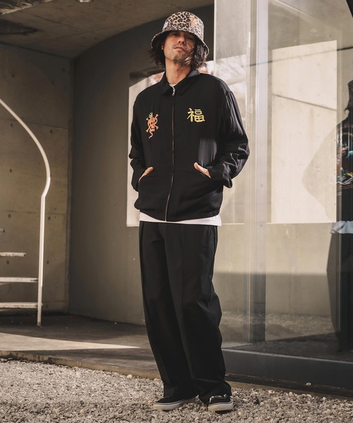 WONDER WALL MOTEL ブルゾン アウター mj11319-EMBROIDERY DRIZZLER