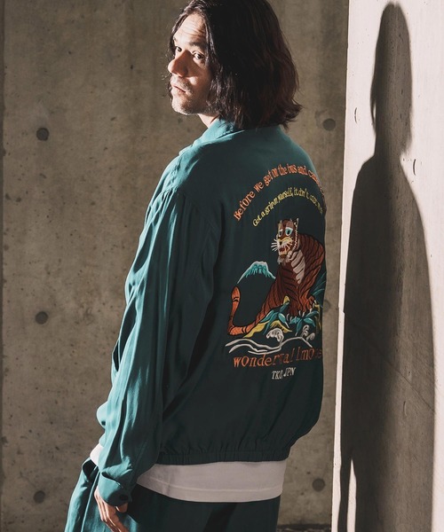WONDER WALL MOTEL ブルゾン アウター mj11319-EMBROIDERY DRIZZLER