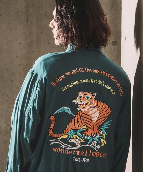 WONDER WALL MOTEL ブルゾン アウター mj11319-EMBROIDERY DRIZZLER