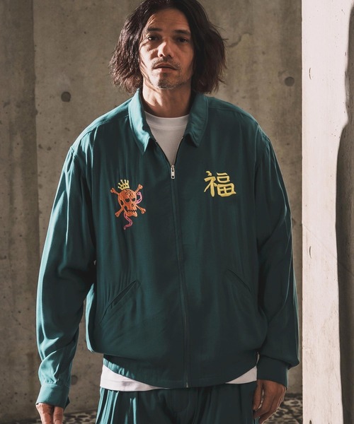 WONDER WALL MOTEL ブルゾン アウター mj11319-EMBROIDERY DRIZZLER
