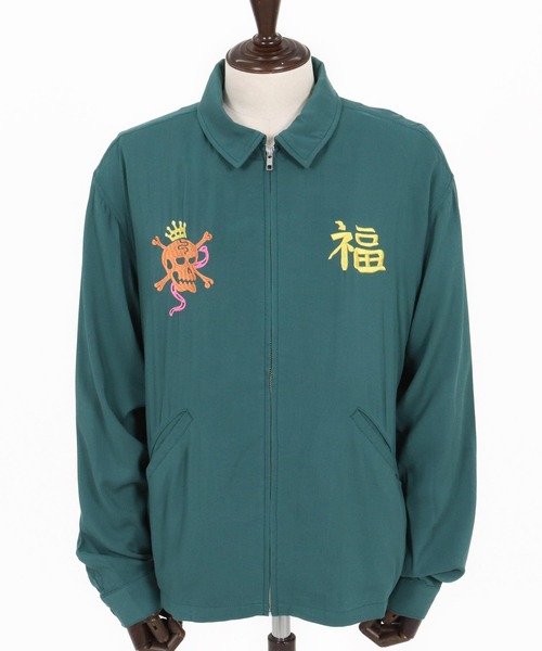 WONDER WALL MOTEL ブルゾン アウター mj11319-EMBROIDERY DRIZZLER
