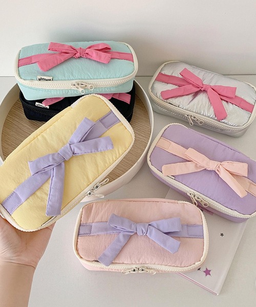 VIBGYOR 収納 oshipic/推し活 ふんわり リボンポーチ メイク ペン