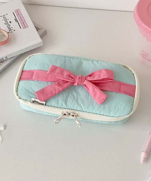 VIBGYOR 収納 oshipic/推し活 ふんわり リボンポーチ メイク ペン