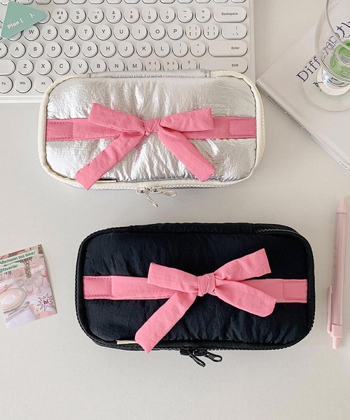 VIBGYOR 収納 oshipic/推し活 ふんわり リボンポーチ メイク ペン