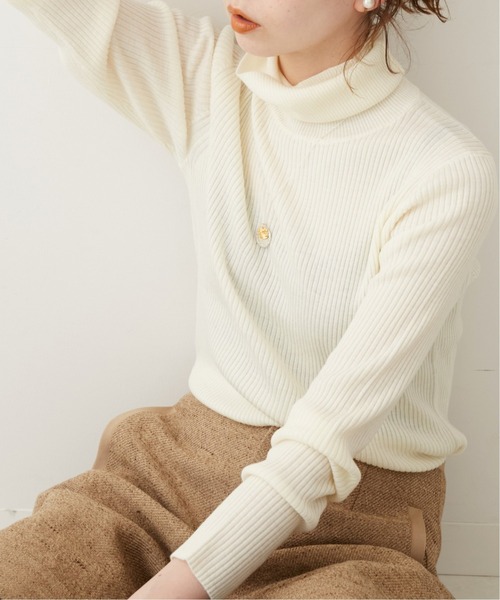 IENA（イエナ） タートルネックニット FREE ブラック レディース