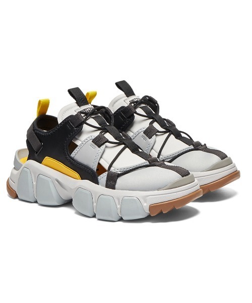 「ONITSUKA TIGER YELLOW COLLECTION」 フラットサンダル 25 グレー系その他 レディース_画像2
