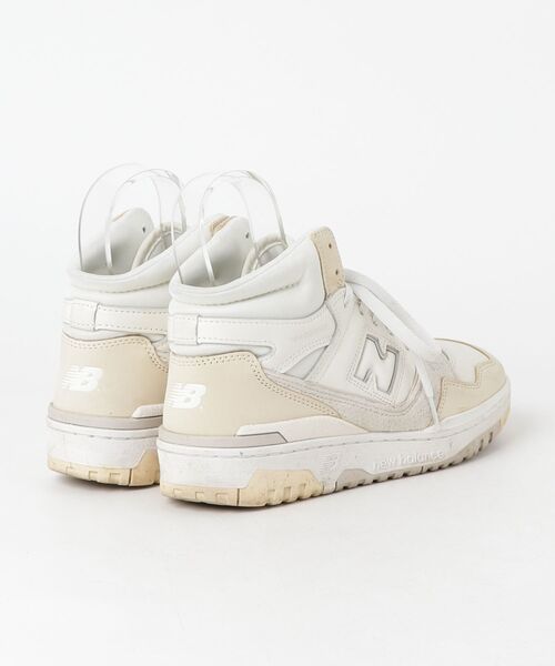 「New Balance」 ハイカットスニーカー 26.5cm ベージュ メンズ_画像2