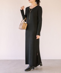 「RIVE DROITE」 ニットワンピース 36 アイボリー レディースの画像3