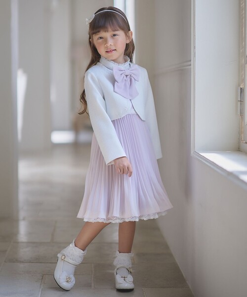 「ANY」 「KIDS」半袖ワンピース 130 パープル キッズ_画像4