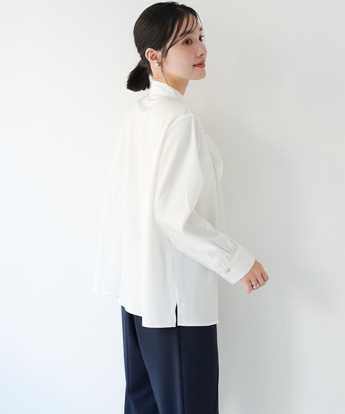 【ぽーにょ】エンフォルド ブラウス ENFOLD(エンフォルド)】 STEP SHIRT｜PARIGOT ONLINE（パリゴオンライン）