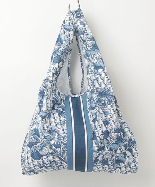 「VERMEIL par iena」 花柄トートバッグ - ブルー レディース_画像2