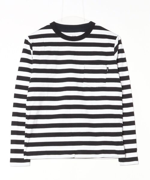 CRIMIE（クライミー） ボーダー柄長袖Tシャツ X-SMALL ブラック メンズ