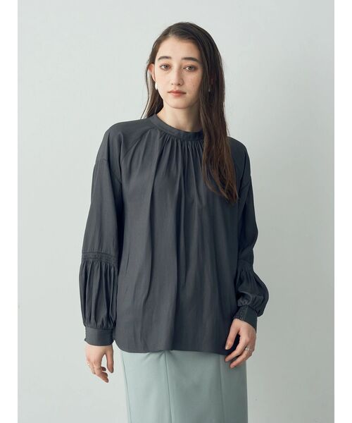 「YECCA VECCA」 長袖ブラウス FREE チャコールグレー レディース_画像2