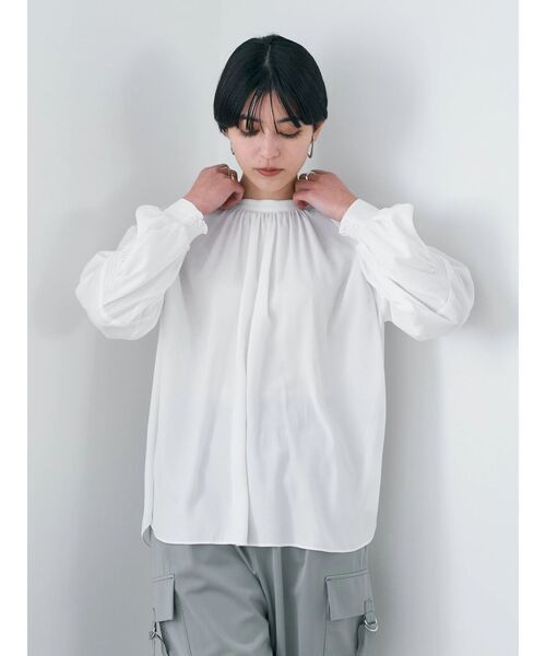 「YECCA VECCA」 長袖ブラウス FREE チャコールグレー レディース_画像4