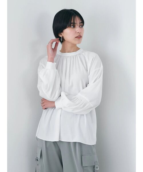 「YECCA VECCA」 長袖ブラウス FREE チャコールグレー レディース_画像6