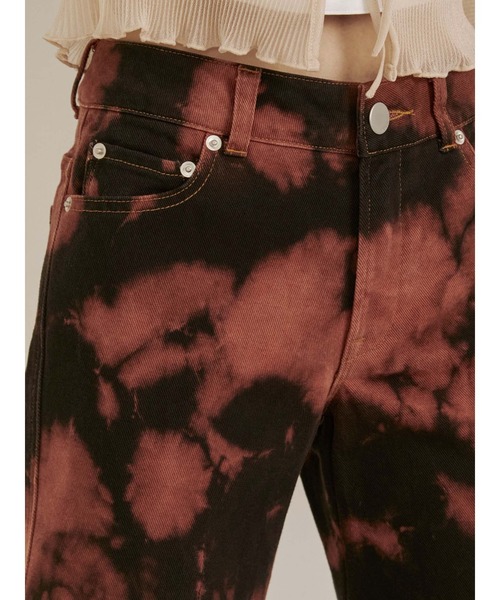 「PAMEO POSE」 ブーツカットデニムパンツ MEDIUM ブラウン レディース_画像4