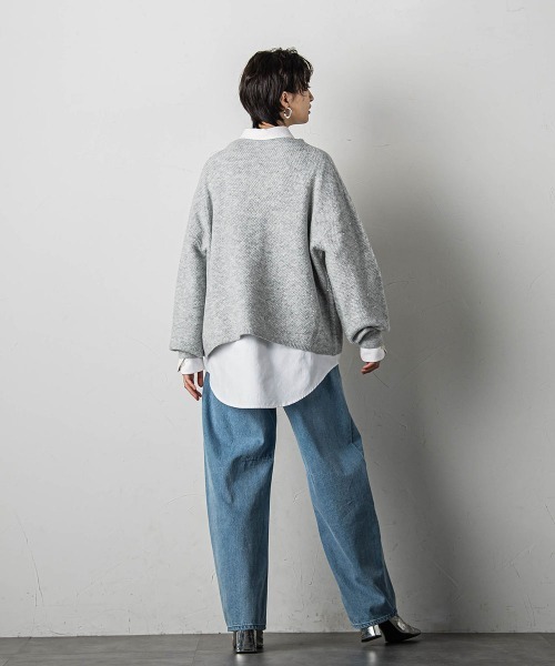 「MAYSON GREY」 長袖ニット 2 ブルー レディース_画像6