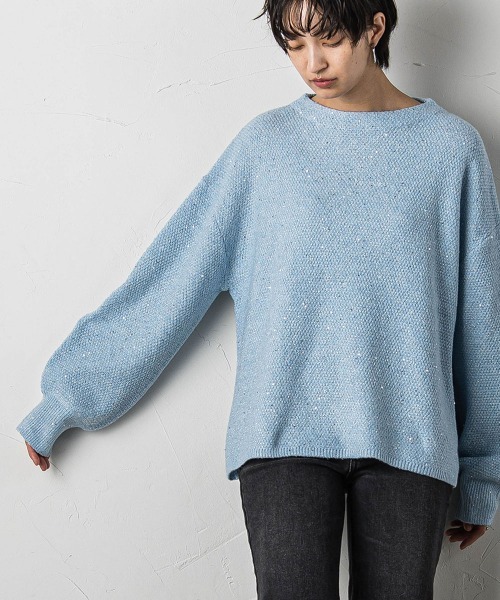 「MAYSON GREY」 長袖ニット 2 ブルー レディース_画像10