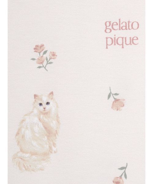 gelato pique（ジェラートピケ） パジャマ 「JUNIOR」フラワーキャット