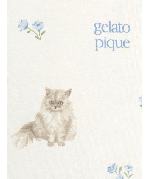 gelato pique（ジェラートピケ） パジャマ 「JUNIOR」フラワーキャット