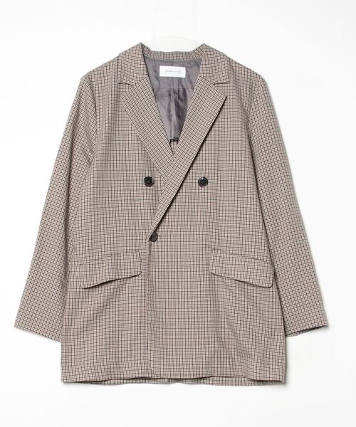 GLOBAL WORK（グローバルワーク） チェック柄テーラードジャケット