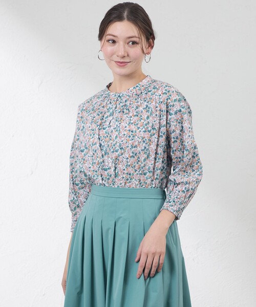 AMACA（アマカ） ブラウス シャツ 「LIBERTY」SPRING ORCHARD