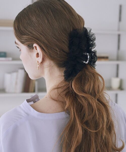 Maison de FLEUR（メゾンドフルール） ヘアクリップ チュールビジュー