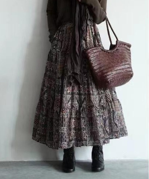 「CADBURY」 フレアスカート MEDIUM ベージュ レディース_画像5