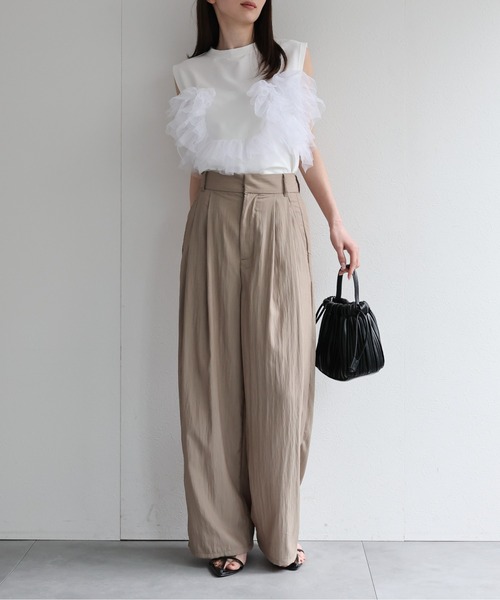 sakishimatokyo ワイドパンツ スラックス パンツ 「SETUP 対応商品